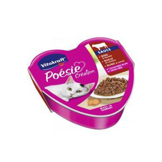Vitakraft Cat Poésie Création Sauce hovädzie mrkva 85g Vitakraft Cat Poésie Création Sauce hovädzie mrkva 85g