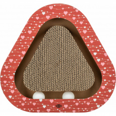 Škrabací karton VALENTINE triangl, s míčky a catnipem, 36 x 5 x 36/36 cm, červená - LIMITOVANÁ NABÍD Škrabací karton VALENTINE triangl, s míčky a catnipem, 36 x 5 x 36/36 cm, červená - LIMITOVANÁ NABÍD
