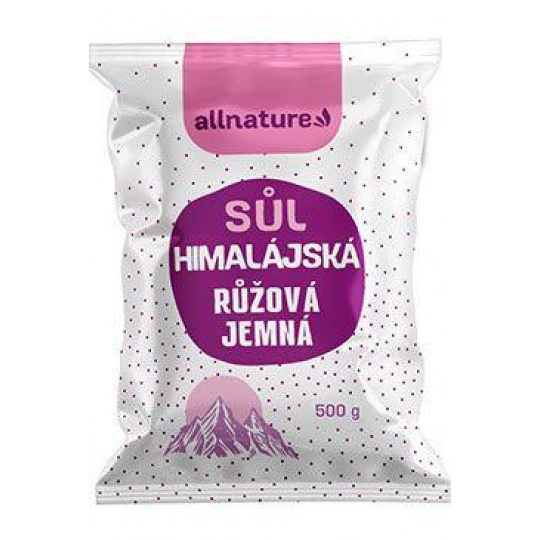Allnature Himalájska soľ ružová jemná 500g