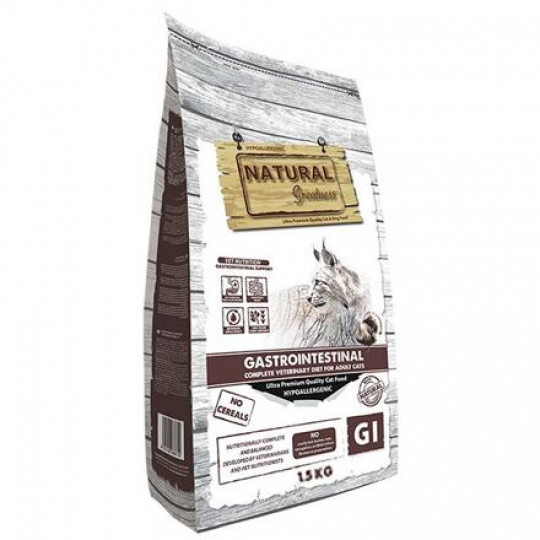 Natural Greatness GASTROINTESTINAL veterinárna diéta pre mačky 1,5 kg Natural Greatness GASTROINTESTINAL veterinárna diéta pre mačky 1,5 kg