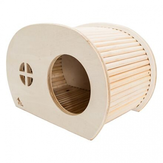 PetBuddy karavan, prírodný domček, 34.5 x 20 x 22 cm, borovicové drevo PetBuddy karavan, prírodný domček, 34.5 x 20 x 22 cm, borovicové drevo