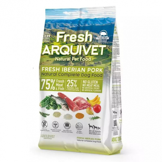 ARQUIVET Fresh Iberian Pork and fish - polovlhké krmivo pro psy - 2,5kg