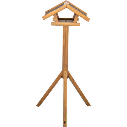 Krmítko pre vonkajšie vtáctvo, 46 × 22 × 44 cm/1.15 m, lakovaná borovica