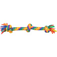Hračkárska činka / preťahovadlo 45 cm, 3 uzly, multicolor - LIMITOVANÁ PONUKA
