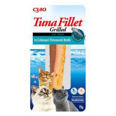 Churu Cat Tuniakový Filet v Bujóne s Príchuťou Kalamárov 15g Churu Cat Tuniakový Filet v Bujóne s Príchuťou Kalamárov 15g