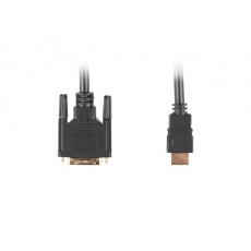 Lanberg CA-HDDV-10CC-0005-BK adaptér k video kabelům 0,5 m HDMI Typ A (standardní) DVI-D Černá