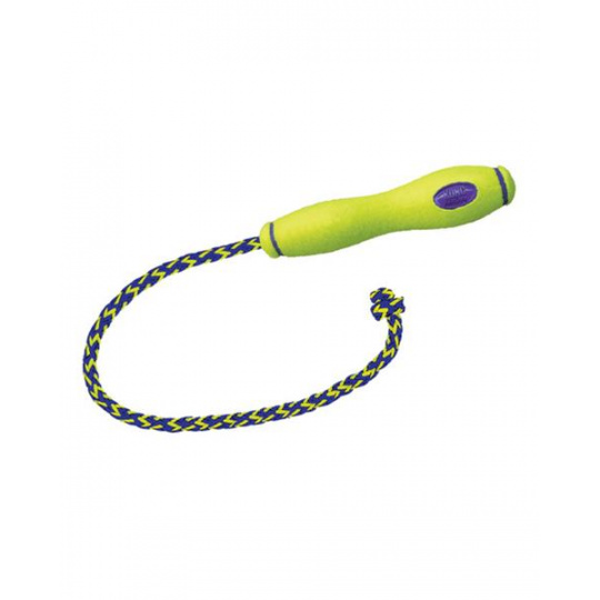 Hračka Kong Dog Airdog Tyč s lanom, aportovacia, pískacia tenis, guma vulkanizovaná, M Hračka Kong Dog Airdog Tyč s lanom, aportovacia, pískacia tenis, guma vulkanizovaná, M