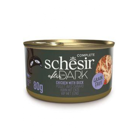 Schesir Cat konz. After Dark Wholefood kura/kačica 80g Schesir Cat konz. After Dark Wholefood kura/kačica 80g