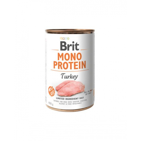 Brit Mono Protein Turkey 6 x 400 g konzerva Brit Mono Protein Turkey 6 x 400 g konzerva