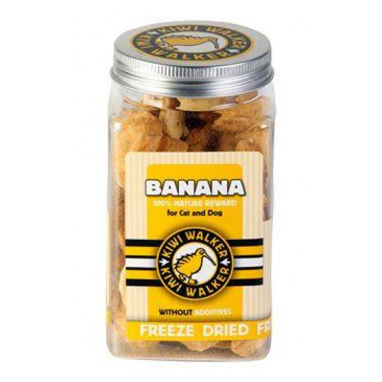 Pochúťka mrazom sušený banán 70g Kiwi Pochúťka mrazom sušený banán 70g Kiwi