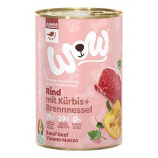 WOW konzerva Junior hovädzie s tekvicou 400g WOW konzerva Junior hovädzie s tekvicou 400g