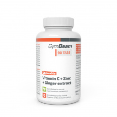Vitamín C + Zinok + extrakt zo zázvoru tablety na cmúľanie - GymBeam