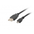 Lanberg CA-USBM-10CC-0018-BK USB kabel 1,8 m USB 2.0 Micro-USB B USB A Černá