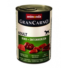Animonda GRANCARNO® dog adult hovädzie a kačacie srdiečka bal. 6 x 400g konzerva