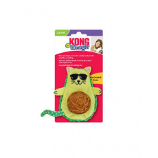 Hračka Kong Cat Avokádo s klbkom, zelené, polyester