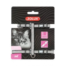Postroj mačka SHINY nylon čierny Zolux Postroj mačka SHINY nylon čierny Zolux