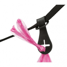 Držiak sáčkov na exkrementy, na upevnenie na vodítko