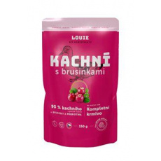 Louie Dog kapsa Kačacia s brusnicami 150g Louie Dog kapsa Kačacia s brusnicami 150g
