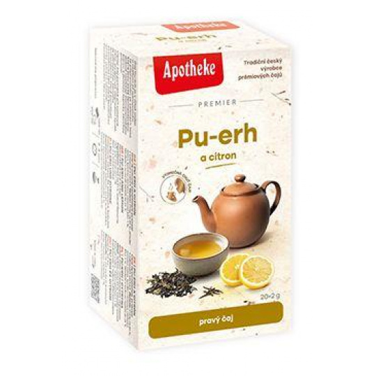 Čaj Apotheke Premier Pu-erh a citrón 20x2g