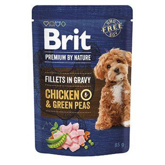 Brit Premium Dog Fillets Gravy Chicken&Green Peas 85g Brit Premium Dog Fillets Gravy Chicken&Green Peas 85g