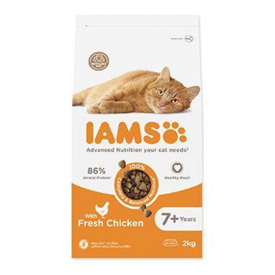 Iams Cat Senior Kuracie 2kg
