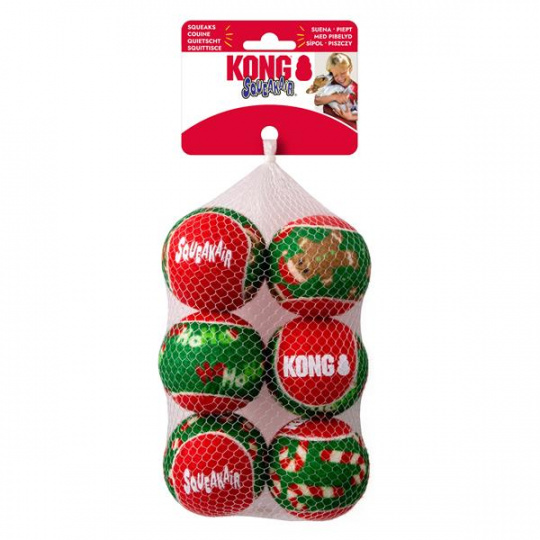 Hračka Kong Dog Holiday SqueakAir® Balls s pískatkom, guma, vulkanizovaná, M (6 ks/ bal.) Hračka Kong Dog Holiday SqueakAir® Balls s pískatkom, guma, vulkanizovaná, M (6 ks/ bal.)