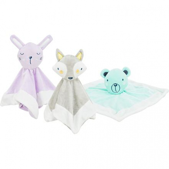 JUNIOR snuggler - plyšový maznáčik, štvorček s plyšovou hlavou JUNIOR snuggler - plyšový maznáčik, štvorček s plyšovou hlavou