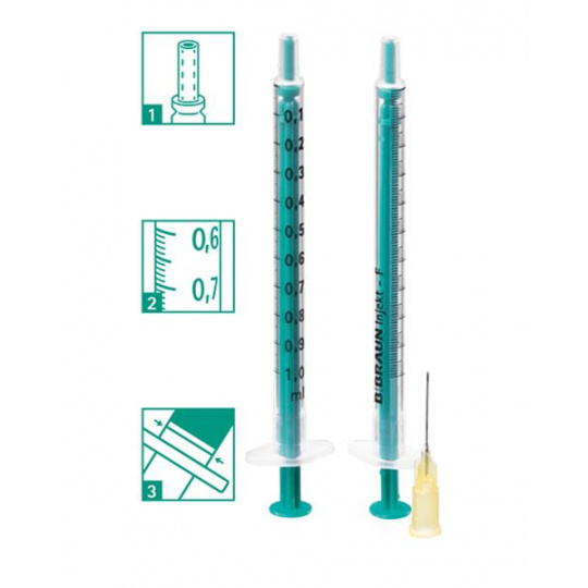 Striekačka Injekt F TUBERCULIN s ihlou 1 ml, 1 ks Striekačka Injekt F TUBERCULIN s ihlou 1 ml, 1 ks