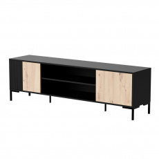 Cama RTV skříň MERCI RTV skříň 180 x 40 x 53,5 cm černá/dub artisan