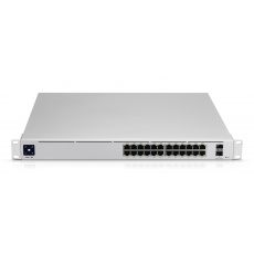 Ubiquiti UniFi Pro 24-Port PoE Řízený L2/L3 Gigabit Ethernet (10/100/1000) Podpora napájení po Ethernetu (PoE) 1U Stříbrná