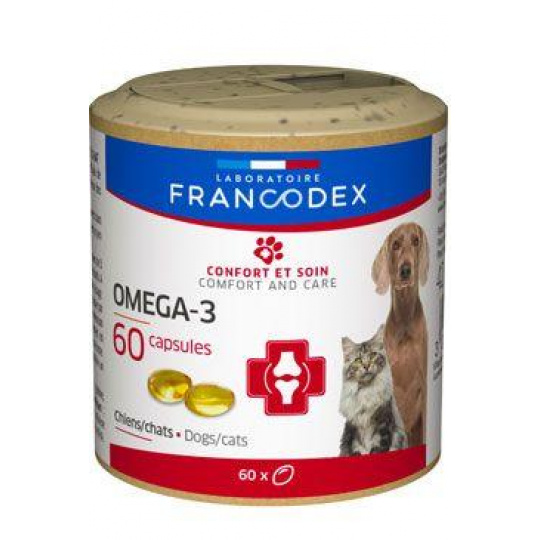 Francodex Omega 3 Capsules pes, mačka 60tbl Francodex Omega 3 Capsules pes, mačka 60tbl