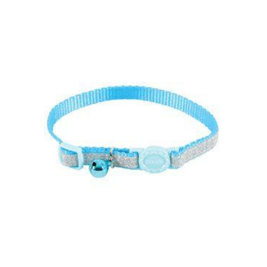 Obojok mačka SHINY nylon modrý 10mm/30cm Zolux Obojok mačka SHINY nylon modrý 10mm/30cm Zolux