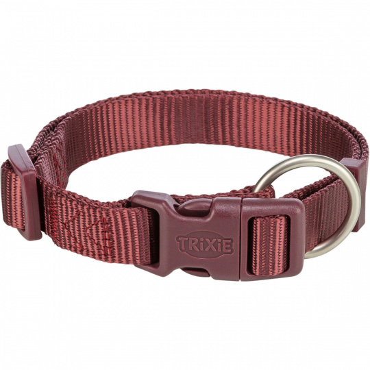 Nylonový obojok PREMIUM, sangria