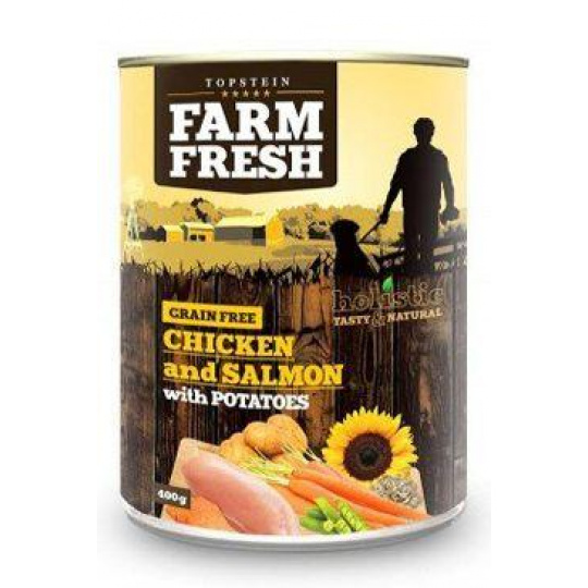 Farm Fresh Dog Chicken&Salmon with Potatoes konz 800g Farm Fresh Dog Chicken&Salmon with Potatoes konz 800g