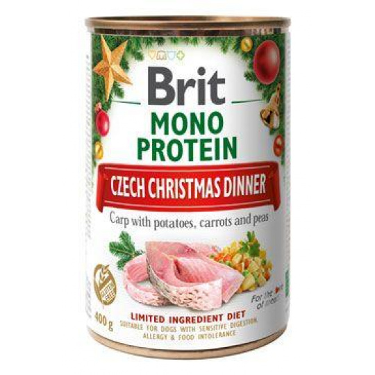 Brit Care Christmas Dog konz Mono Protein can 400g Brit Care Christmas Dog konz Mono Protein can 400g