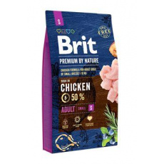 Brit Premium Dog by Nature Adult S 8kg poškodený obal