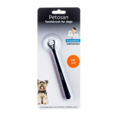 Petosan zubná kefka dvojhlavá pre psy Toy Dog