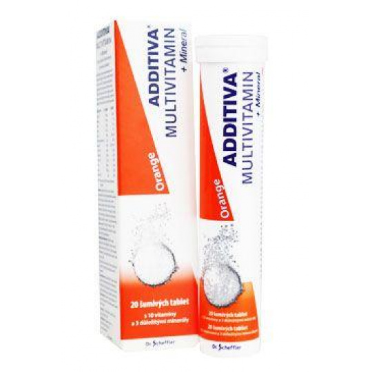Multivitamín Additiva pomaranč+minerál tbl eff 20 Multivitamín Additiva pomaranč+minerál tbl eff 20