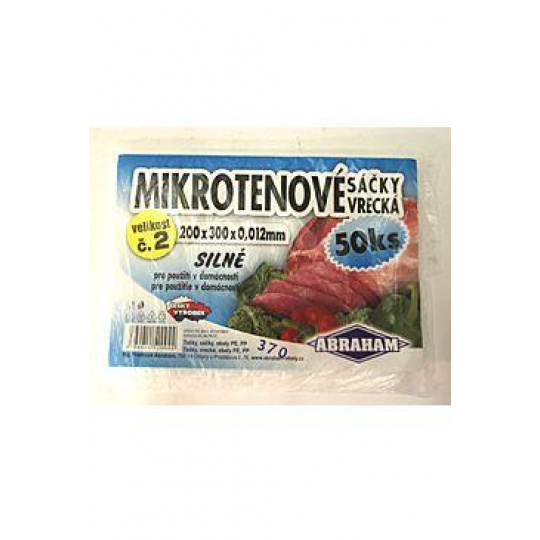 Sáčok mikroténový - 50 ks 20x30cm blok