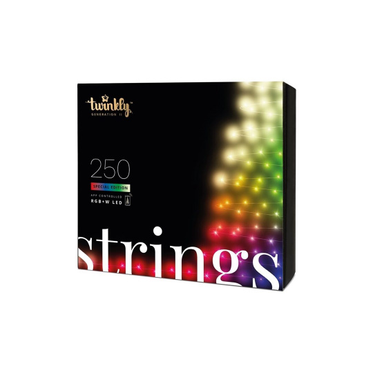 TWINKLY Strings 250 Special Edition (TWS250SPP-BEU) Inteligentní osvětlení vánočních stromků 250 LED RGB+W 20 m