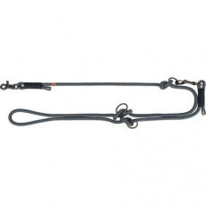 Soft Rope predlžovacie okrúhle tkané vodítko, čierna/sivá Soft Rope predlžovacie okrúhle tkané vodítko, čierna/sivá