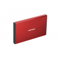 KRYT HDD NATEC RHINO GO (USB 3.0, 2,5", ČERVENÝ)