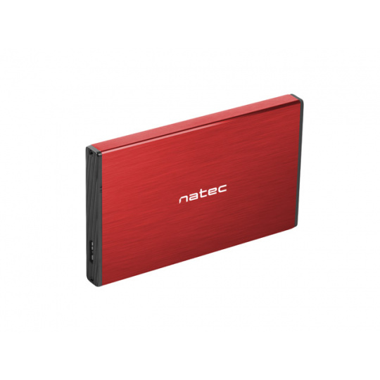 KRYT HDD NATEC RHINO GO (USB 3.0, 2,5", ČERVENÝ)