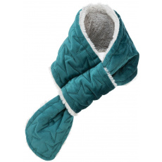 Vianočný šál pre psov, zamat/plyš, lila/zelená