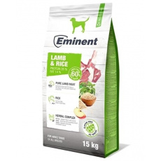 Eminent Dog Lamb Rice 13,7kg Poškodený