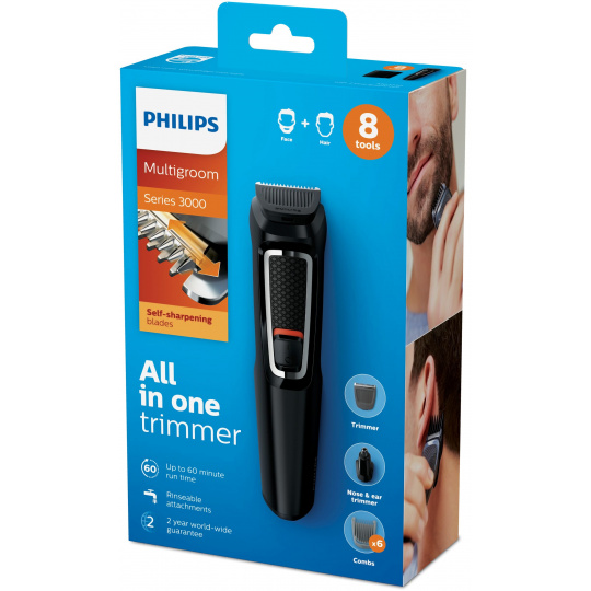 Philips MULTIGROOM Series 3000 Zastřihovač vousů, vlasů a nosních a ušních chloupků