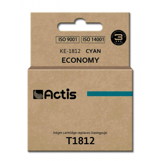 Actis Inkoust KE-1812 (náhradní inkoust Epson T1812; standardní; 15 ml; modrý)