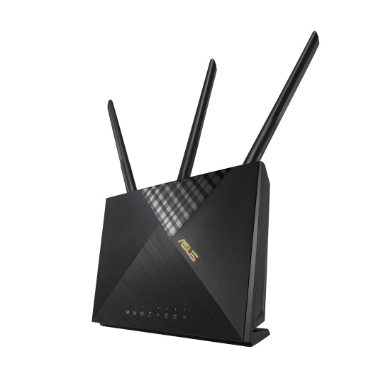 ASUS 4G-AX56 bezdrátový router Gigabit Ethernet Dvoupásmový (2,4 GHz / 5 GHz) Černá
