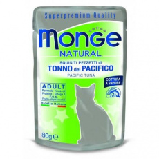 MONGE NATURAL kapsička tuniak v želé pre mačky 80 g MONGE NATURAL kapsička tuniak v želé pre mačky 80 g