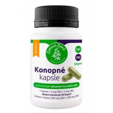 Konopné kapsule s obsahom CBD+CBG 60cps Konopné kapsule s obsahom CBD+CBG 60cps